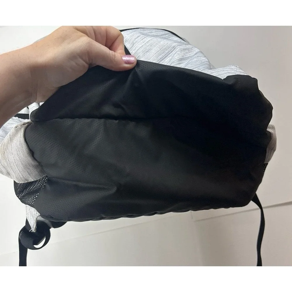Adidas Prime 7 Backpack (17 inch) Light Gray & Black book bag
